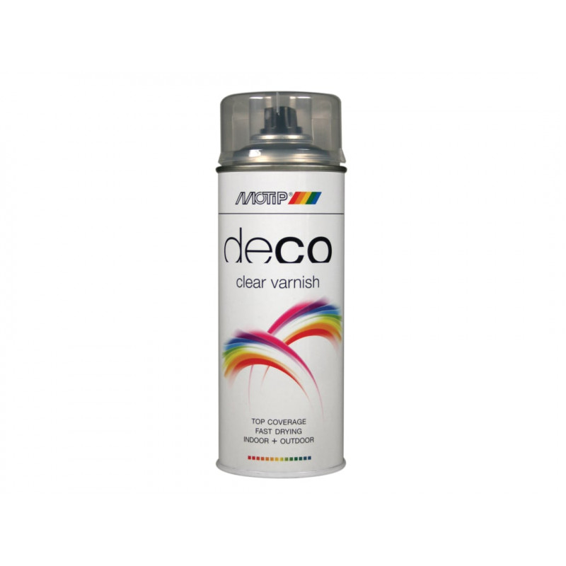 MOTIP® 01603 Deco Spray Clear Lacquer High Gloss 400ml MOTIP® 01603 Deco Spray Clear Lacquer High Gloss 400ml