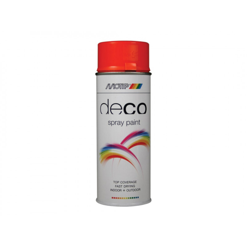 MOTIP® 01605 Deco Spray Paint High Gloss RAL 2004 Pure Orange 400ml MOTIP® 01605 Deco Spray Paint High Gloss RAL 2004 Pure Orange 400ml