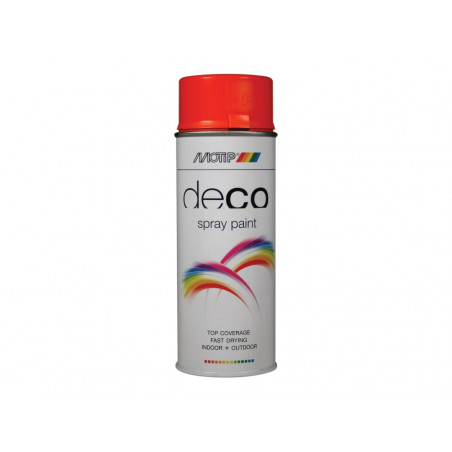 MOTIP® 01605 Deco Spray Paint High Gloss RAL 2004 Pure Orange 400ml