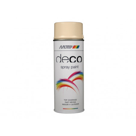 MOTIP® 01610 Deco Spray Paint High Gloss RAL 1015 Light Ivory 400ml