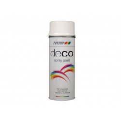 MOTIP® 01627 Deco Spray Paint High Gloss RAL 9016 Brilliant White 400ml