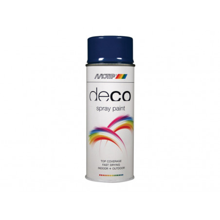 MOTIP® 01634 Deco Spray Paint High Gloss RAL 5010 Gentian Blue 400ml