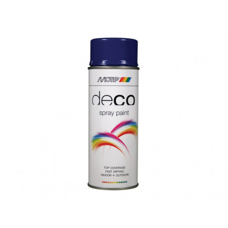 MOTIP® 01684 Deco Spray Paint High Gloss RAL 5002 Ultramarine Blue 400ml