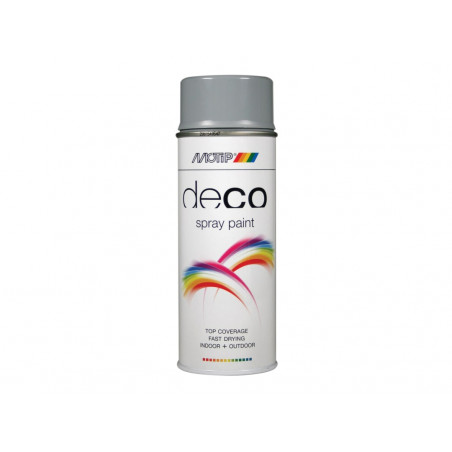 MOTIP® 01689 Deco Spray Paint High Gloss RAL 7001 Silver Grey 400ml