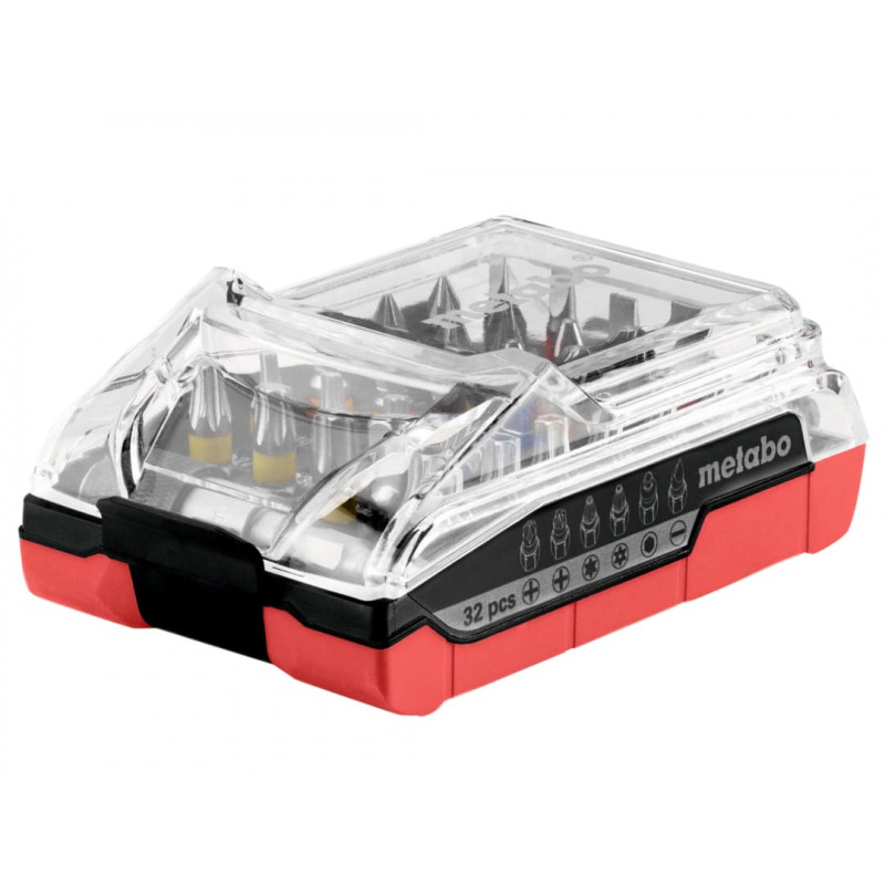 Metabo 626696000 Battery Bit Box Set, 32 Piece