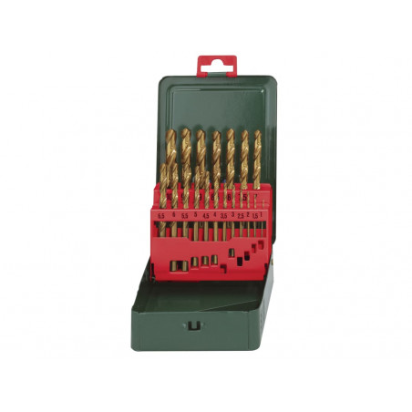 Metabo 627156000 HSS-Tin Drill Bit Set, 19 Piece