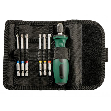 Metabo 626723000 Bit Roll-Up Case Set, 7 Piece