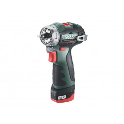 Metabo 601749590 PowerMaxx BS BL Q Brushless Drill/Screwdriver 12V 2 x 2.0Ah Li-ion