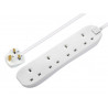 Masterplug BFG5N-MP Extension Lead 240V 4-Gang 13A White 5m