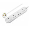 Masterplug BFG210N-MP Extension Lead 240V 4-Gang 13A White 2m