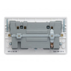 Masterplug 822U3-01 Switched Socket 2-Gang 13A with 2 x USB Ports