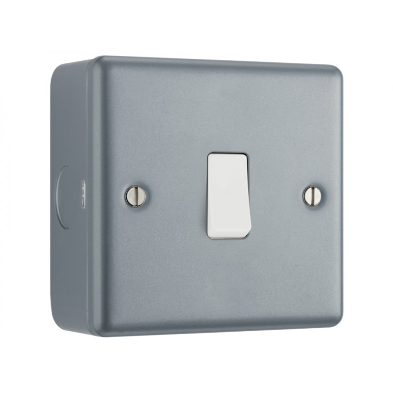 Masterplug MC512-01 Metal Clad 1-Gang 2-Way Light Switch