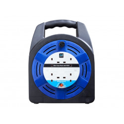 Masterplug HBT2013/4BLRCD-MP Case Reel 240V 13A 4-Socket RCD & Thermal Cut-Out 20m