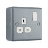Masterplug MC521-01 Metal Clad Switched Socket 1-Gang 13A