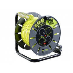 Masterplug OLU50134SL-PX PRO-XT Open Cable Reel 240V 13A 4-Socket 50m