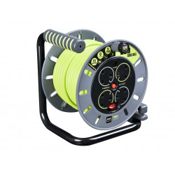 Masterplug OMU25134SL-PX PRO-XT Open Cable Reel 240V 13A 4-Socket 25m