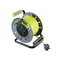 Masterplug OLU50134SL-PX PRO-XT Open Cable Reel 240V 13A 4-Socket 50m