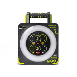 Masterplug WLU05134SL-PX Work Light Cable Reel 240V 13A 4-Socket 5m