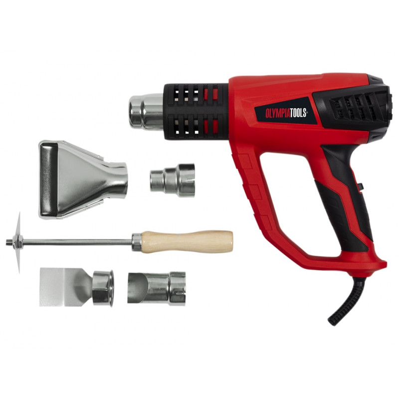 Olympia Power Tools 09-510 Heat Gun with 5 Accessories 2000W 240V Olympia Power Tools 09-510 Heat Gun with 5 Accessories 2000W 240V