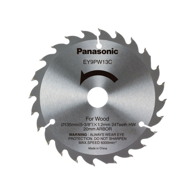 Panasonic EY9PW13C32 Wood Cutting TCT Blade 135 x 20mm x 24T Panasonic EY9PW13C32 Wood Cutting TCT Blade 135 x 20mm x 24T