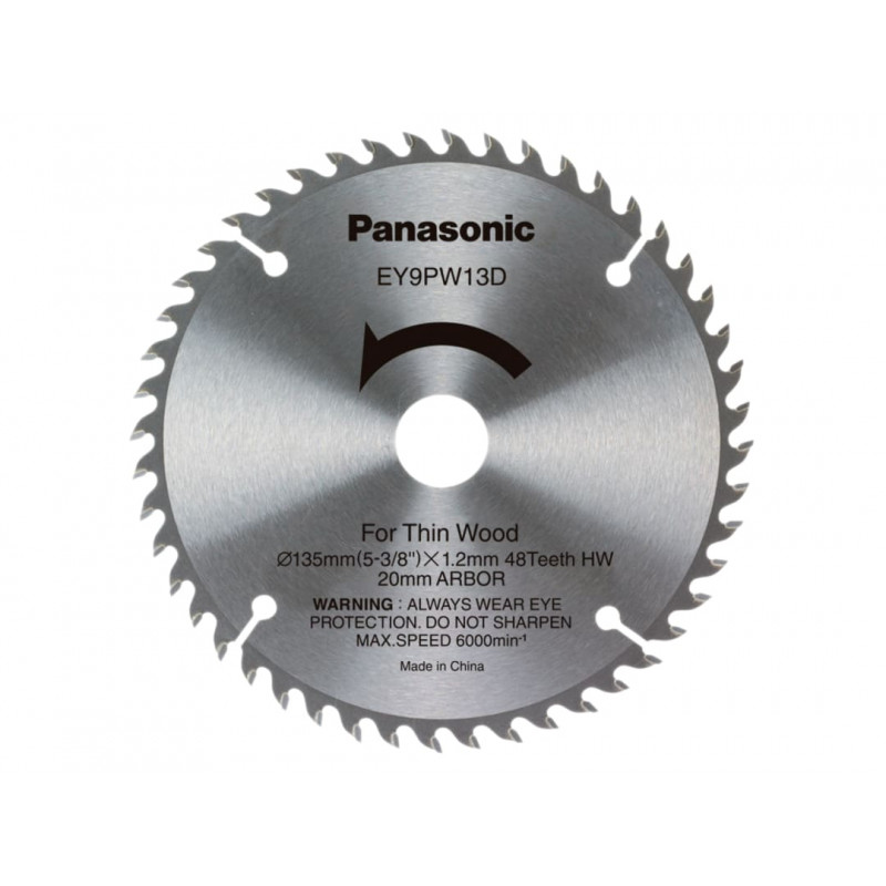 Panasonic EY9PW13D32 Wood Cutting TCT Blade 135 x 20mm x 48T Panasonic EY9PW13D32 Wood Cutting TCT Blade 135 x 20mm x 48T