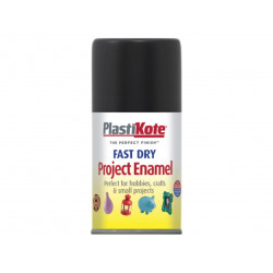 PlastiKote 001010 Fast Dry Enamel Aerosol Gloss Black 100ml