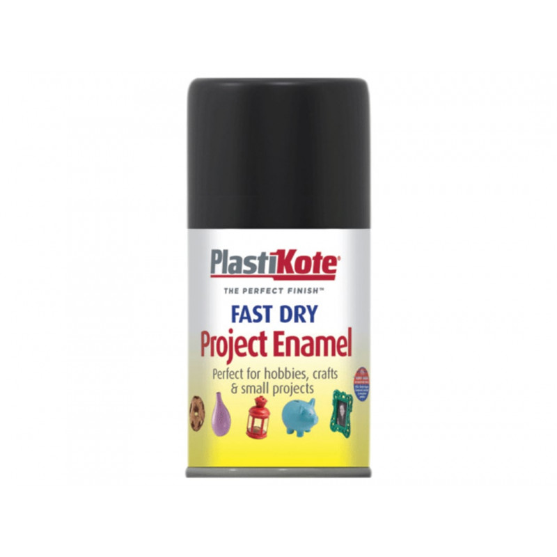 PlastiKote 001010 Fast Dry Enamel Aerosol Gloss Black 100ml PlastiKote 001010 Fast Dry Enamel Aerosol Gloss Black 100ml