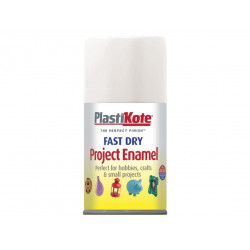 PlastiKote 001020 Fast Dry Enamel Aerosol Gloss White 100ml