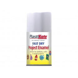 PlastiKote 001021 Fast Dry Enamel Aerosol Matt White 100ml