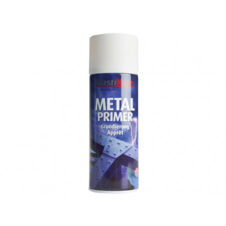 PlastiKote 010598 Metal Primer Spray White 400ml