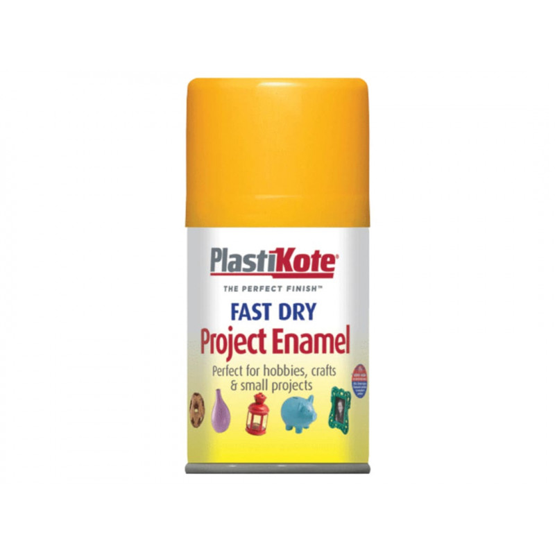 PlastiKote 001070 Fast Dry Enamel Aerosol Sunshine Yellow 100ml PlastiKote 001070 Fast Dry Enamel Aerosol Sunshine Yellow 100ml