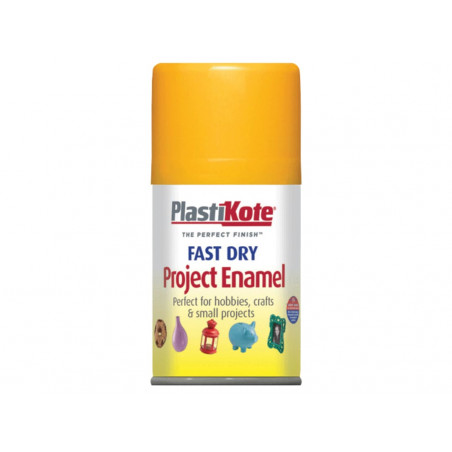 PlastiKote 001070 Fast Dry Enamel Aerosol Sunshine Yellow 100ml