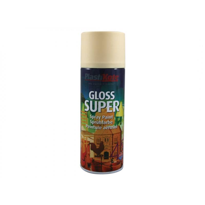 PlastiKote 011112 Gloss Super Spray Antique White 400ml