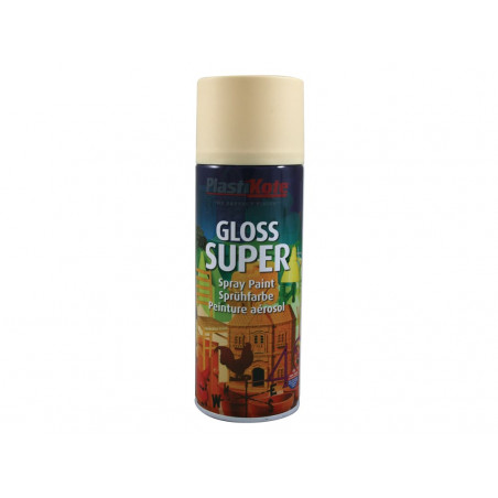 PlastiKote 011112 Gloss Super Spray Antique White 400ml