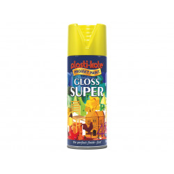 PlastiKote 011115 Gloss Super Spray Yellow 400ml