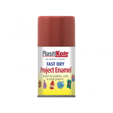 PlastiKote 001122 Fast Dry Enamel Aerosol Nut Brown 100ml