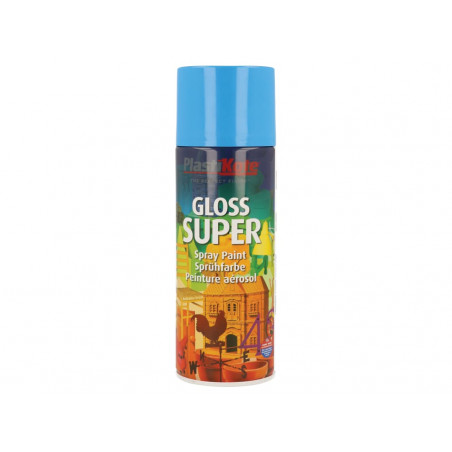 PlastiKote 011136 Gloss Super Spray Light Blue 400ml