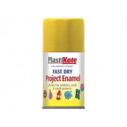 PlastiKote 001130 Fast Dry Enamel Aerosol Buttercup Yellow 100ml