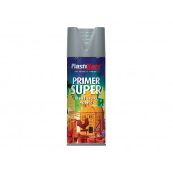 PlastiKote 011148 Super Spray Primer Grey 400ml