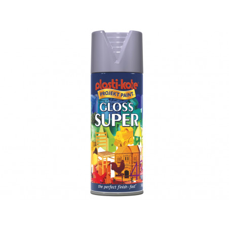 PlastiKote 011149 Gloss Super Spray Aluminium 400ml