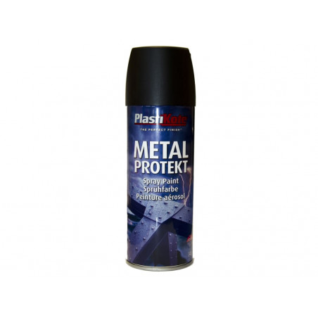 PlastiKote 001284 Metal Protekt Spray Matt Black 400ml