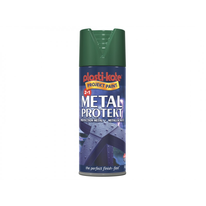 PlastiKote 001296 Metal Protekt Spray Forest Green 400ml PlastiKote 001296 Metal Protekt Spray Forest Green 400ml