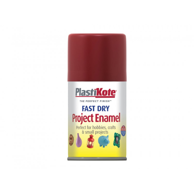 PlastiKote 001340 Fast Dry Enamel Aerosol Metallic Red 100ml PlastiKote 001340 Fast Dry Enamel Aerosol Metallic Red 100ml