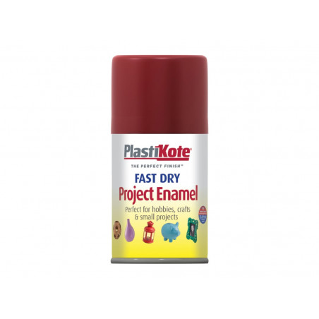PlastiKote 001340 Fast Dry Enamel Aerosol Metallic Red 100ml