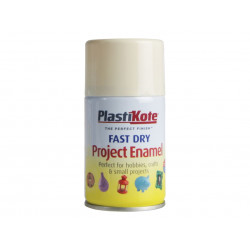 PlastiKote 001540 Fast Dry Enamel Aerosol Crème De La Crème 100ml