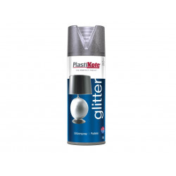 PlastiKote 440173 Glitter Effect Spray Silver 400ml