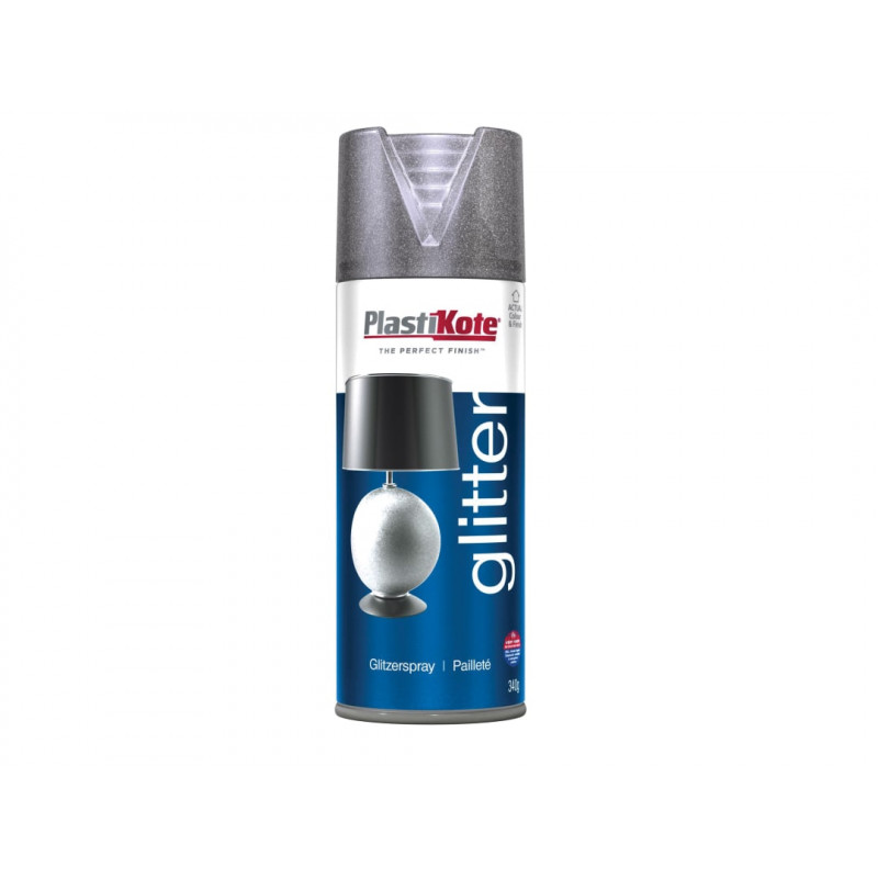PlastiKote 440173 Glitter Effect Spray Silver 400ml PlastiKote 440173 Glitter Effect Spray Silver 400ml