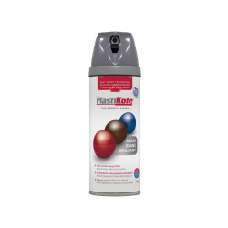 PlastiKote 021101 Twist & Spray Gloss Medium Grey 400ml