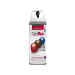 PlastiKote 021102 Twist & Spray Gloss White 400ml