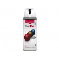 PlastiKote 022101 Twist & Spray Satin White 400ml